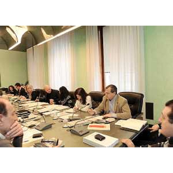 Federica Seganti (Assessore regionale Attività produttive) nel corso della riunione della II Commissione consiliare sul ddl per la riforma dell'artigianato. (Trieste 15/02/11)