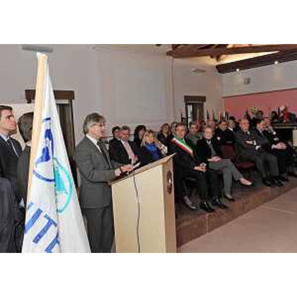 Renzo Tondo (Presidente Friuli Venezia Giulia) interviene alla cerimonia d'inaugurazione dell'anno accademico del Collegio del Mondo Unito dell'Adriatico. (Duino 17/02/11)