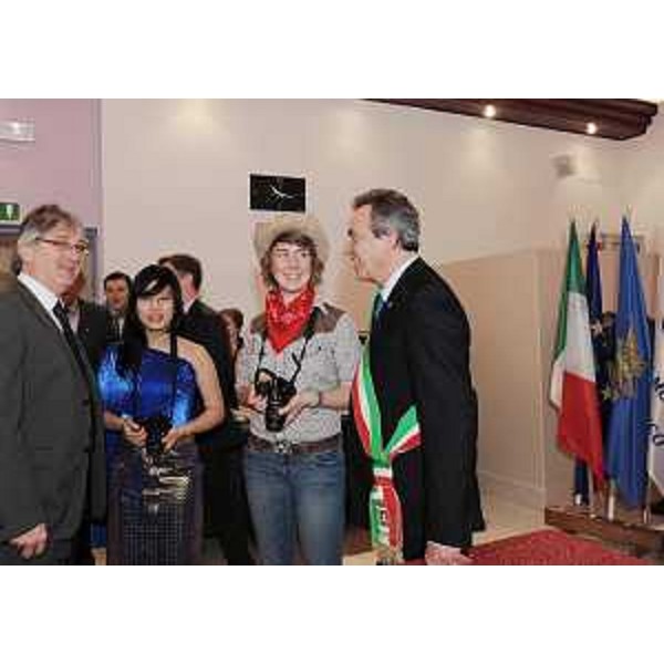 Renzo Tondo (Presidente Friuli Venezia Giulia) e Giorgio Ret (Sindaco Duino-Aurisina) nel corso dell'inaugurazione dell'anno accademico del Collegio del Mondo Unito dell'Adriatico. (Duino 17/02/11)