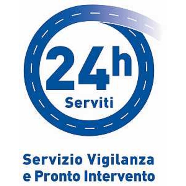 Il logo di "Serviti 24H", nuovo servizio di vigilanza, pronto intervento e sicurezza stradale che Regione Friuli Venezia Giulia e FVG Strade hanno predisposto per intervenire con celerità sulle strade in gestione, presentato da Riccardo Riccardi (Assessore regionale Viabilità e Trasporti) e Giorgio Santuz (Presidente FVG Strade). (Mariano del Friuli 30/03/11)