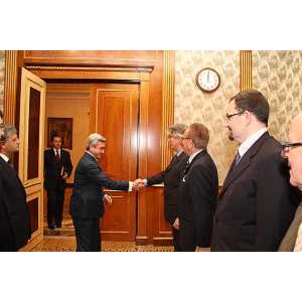 Serzh Sargsyan, presidente della Repubblica di Armenia, riceve il presidente della Regione Friuli Venezia Giulia. (Erevan 12/05/11)