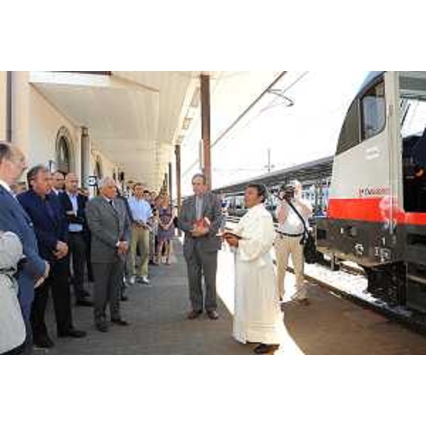 La cerimonia di presentazione del nuovo locomotore Siemens E190 acquistato da InRail. (Udine, 20/06/11)