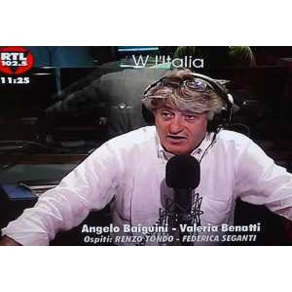 Renzo Tondo (Presidente Friuli Venezia Giulia), ospite della trasmissione "W l'Italia" su RTL 102.5, nel corso della diretta televisiva. (04/07/11)