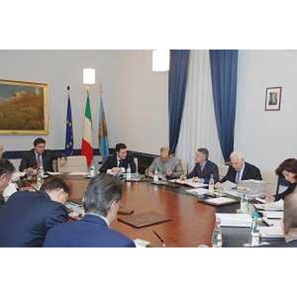 Seduta della Giunta Regionale tenutasi a Trieste. (Trieste 22/12/06)
