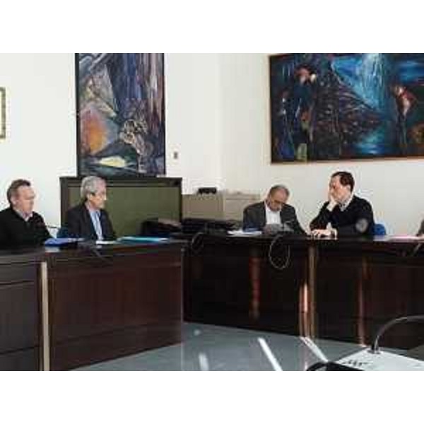 Il vicepresidente della Regione Friuli Venezia Giulia Ciriani incontra il sindaco di Zoppola Cella. (Zoppola 11/01/11)