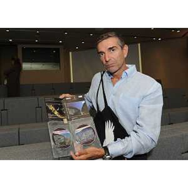 Giorgio Gregorio (Ufficio Stampa Regione FVG) alla presentazione del documentario "Rosandra, Principessa della Valle" realizzato dalle Produzioni Televisive dell'Ufficio Stampa della Giunta regionale. (Trieste 26/07/11)