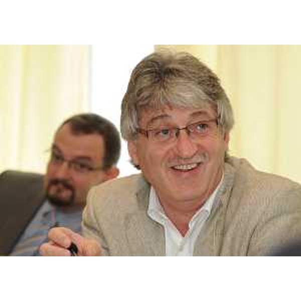 Renzo Tondo (Presidente Friuli Venezia Giulia) nel corso della conferenza stampa di illustrazione delle variazioni di bilancio 2011 e bilancio pluriennale 2011-2013, legiferate dal Consiglio regionale il 29 luglio scorso. (Trieste 03/08/2011)