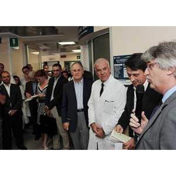 Renzo Tondo (Presidente Friuli Venezia Giulia) interviene all'inaugurazione del rinnovo del reparto di Neurologia al Santa Maria degli Angeli. (Pordenone 07/09/11)