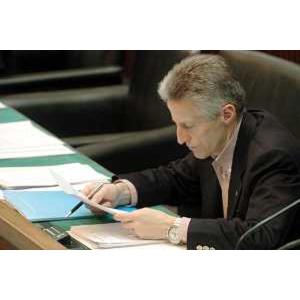 Riccardo Illy (Presidente Regione Friuli Venezia Giulia) in Aula del Consiglio Regionale (25/01/2005)