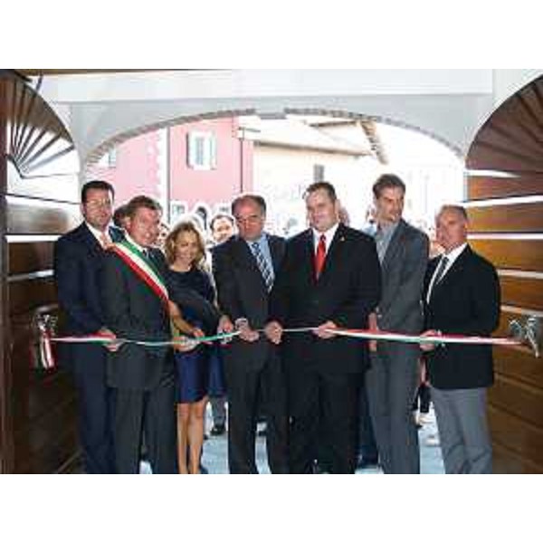 Roberto Molinaro (Assessore regionale Istruzione), Daniele Macorig (Vicepresidente Provincia Udine) e Roberto Fedele (Sindaco Trivignano Udinese) all'inaugurazione della VII edizione di "Immaginare il tempo". (Clauiano 24/09/11)