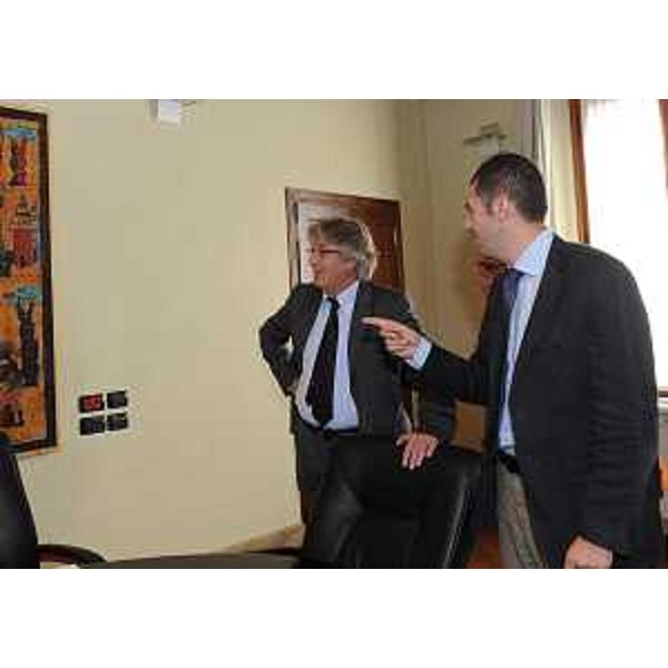 Renzo Tondo (Presidente Friuli Venezia Giulia) e Alessandro Ciriani (Presidente Provincia Pordenone). (Pordenone 15/09/11)