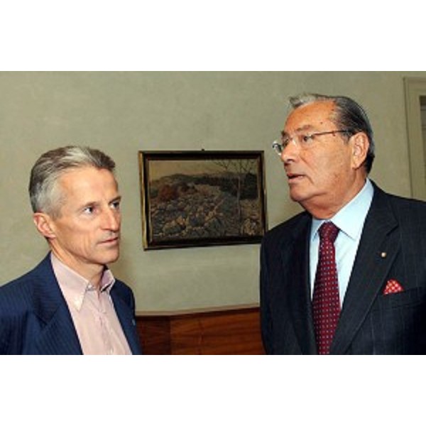 Riccardo Illy (Presidente Regione FVG) con Corrado Antonini (Presidente Assindustria) (Trieste, 11/05/06)