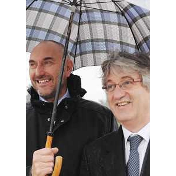 Maurizio Franz (Presidente Consiglio regionale) e Renzo Tondo (Presidente Friuli Venezia Giulia) al Sacrario per la Festa dell'Unità nazionale e delle Forze armate. (Redipuglia 04/11/11)