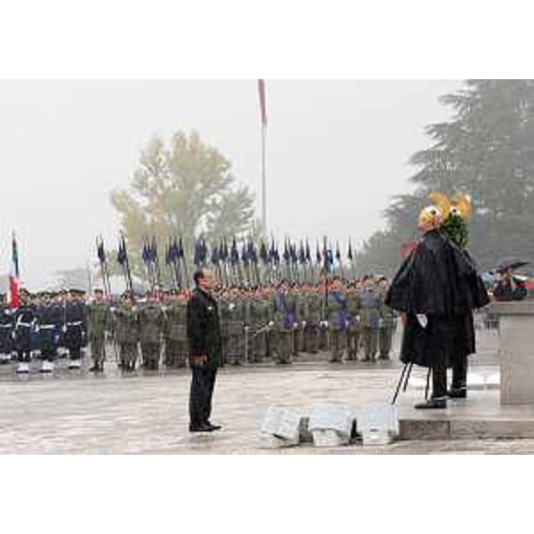 Renato Schifani (Presidente Senato) al Sacrario per la Festa dell'Unità nazionale e delle Forze armate. (Redipuglia 04/11/11)