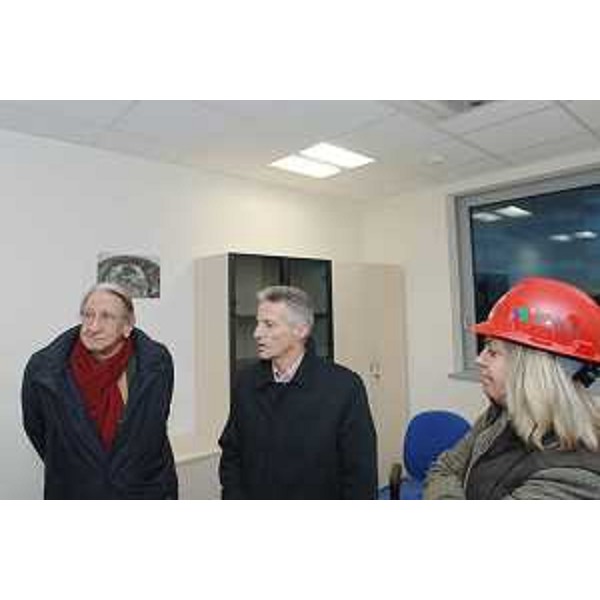 Riccardo Illy (Presidente Friuli Venezia Giulia) durante la visita ai cantieri della nuova sede della Regione di via Volturno a Udine. (Udine 18/01/07)