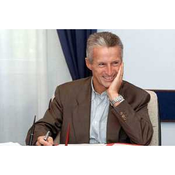 Riccardo Illy (Presidente Regione Friuli Venezia Giulia) ritratto a 'mezzo busto'