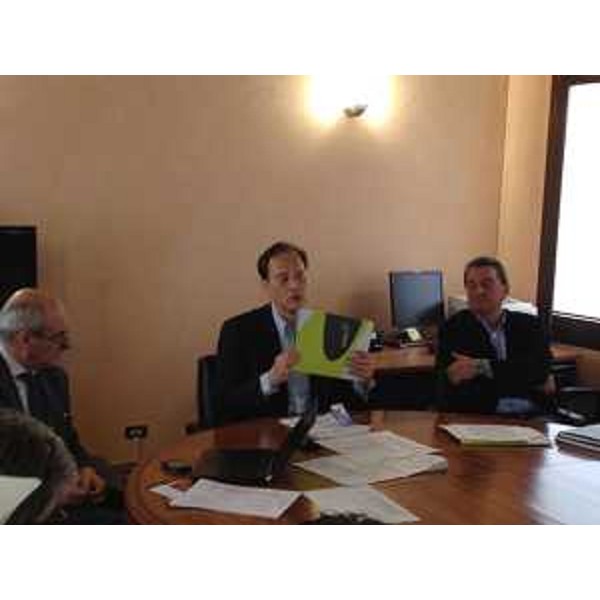 Luca Ciriani (Vicepresidente FVG) alla conferenza stampa di presentazione del Consorzio turistico Piancavallo Dolomiti Friulane. (Pordenone 09/12/11)