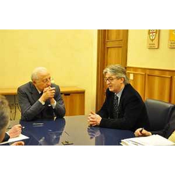Piero Gnudi (Ministro Affari regionali e Turismo) e Renzo Tondo (Presidente Friuli Venezia Giulia). (Roma 01/02/12)