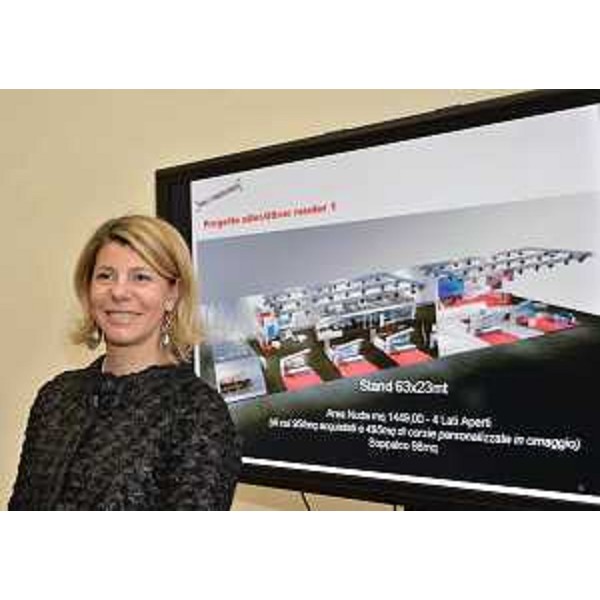 Federica Seganti (Assessore regionale Attività produttive) alla presentazione dello stand del Friuli Venezia Giulia per la prossima BIT-Borsa Internazionale Turismo di Milano. (Trieste 02/02/12)