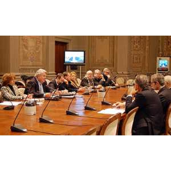 Elio De Anna (Assessore regionale e referente nazionale Sport Regioni) alla riunione tra Governo e Coordinamento degli assessori regionali allo Sport. (Roma 08/02/12)
