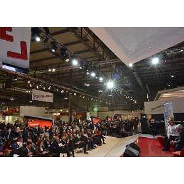 Stand del Friuli Venezia Giulia alla BIT-Borsa Internazionale Turismo durante la conferenza stampa di Elio De Anna (Assessore regionale Cultura, Sport, Relazioni internazionali e comunitarie). (Milano 18/02/12)