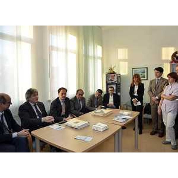 Renzo Tondo (Presidente Friuli Venezia Giulia) e Luca Ciriani (Vicepresidente Giunta regionale FVG) visitano l'Hospice. (San Vito al Tagliamento 22/02/12)