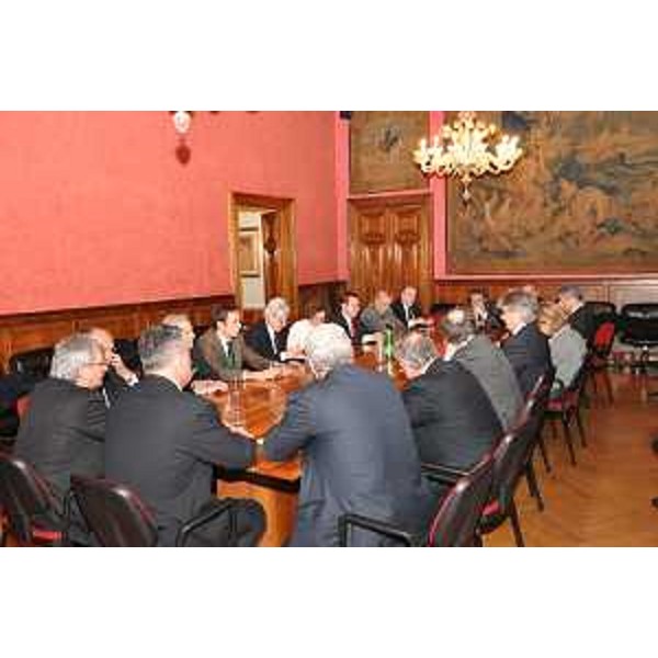 Renzo Tondo (Presidente Friuli Venezia Giulia) incontra i parlamentari eletti in regione Friuli Venezia Giulia, nella sede di rappresentanza in piazza Colonna. (Roma 06/03/12)