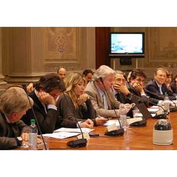 Elio De Anna (Assessore Sport Friuli Venezia Giulia e rappresentante Conferenza Regioni) alla prima riunione del Tavolo Nazionale per la Governance dello Sport (Tangos). (Roma 07/03/12)