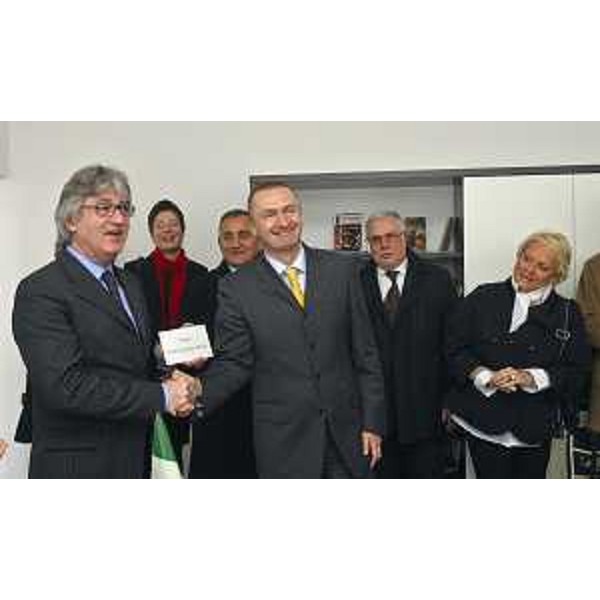 Renzo Tondo (Presidente Friuli Venezia Giulia) e Bojan Pajtic (Presidente Provincia Autonoma di Vojvodina) all'inaugurazione di "Casa FVG in Vojvodina", ufficio di collegamento gestito da Informest e ospitato dal Governo della Provincia Autonoma di Vojvodina. (Novi Sad 13/03/12)