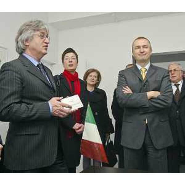 Renzo Tondo (Presidente Friuli Venezia Giulia) e Bojan Pajtic (Presidente Provincia Autonoma di Vojvodina) all'inaugurazione di "Casa FVG in Vojvodina", ufficio di collegamento gestito da Informest e ospitato dal Governo della Provincia Autonoma di Vojvodina. (Novi Sad 13/03/12)