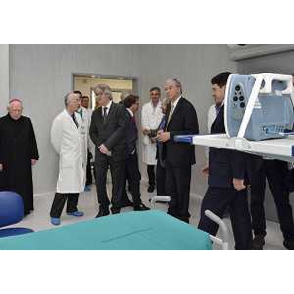 Renzo Tondo (Presidente Friuli Venezia Giulia) all'inaugurazione della piastra endoscopica al presidio ospedaliero di Santa Maria dei Battuti. (San Vito al Tagliamento 15/03/12)