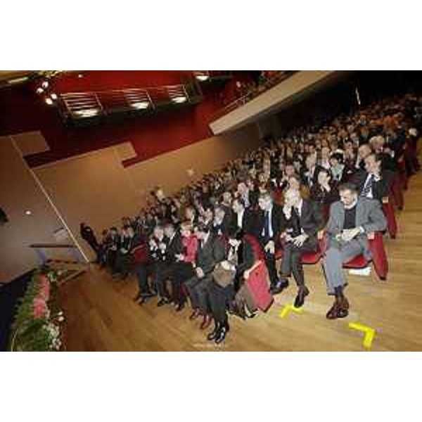Platea alla Festa di San Giuseppe Artigiano, organizzata al Teatro Ristori dalla Confartigianato della provincia di Udine. (Cividale del Friuli 18/03/12)