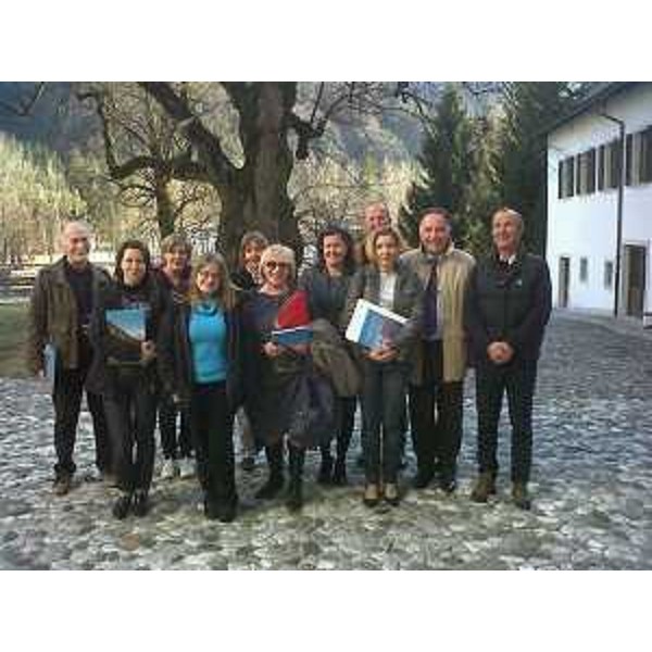 Incontro tra Giuseppe Napoli (Direttore servizio Corregionali estero e lingue minoritarie), i componenti della Commissione regionale per le minoranze e Alessandro Oman (Sindaco Malborghetto Valbruna), al Palazzetto Veneziano. (Malborghetto Valbruna 22/03/12)