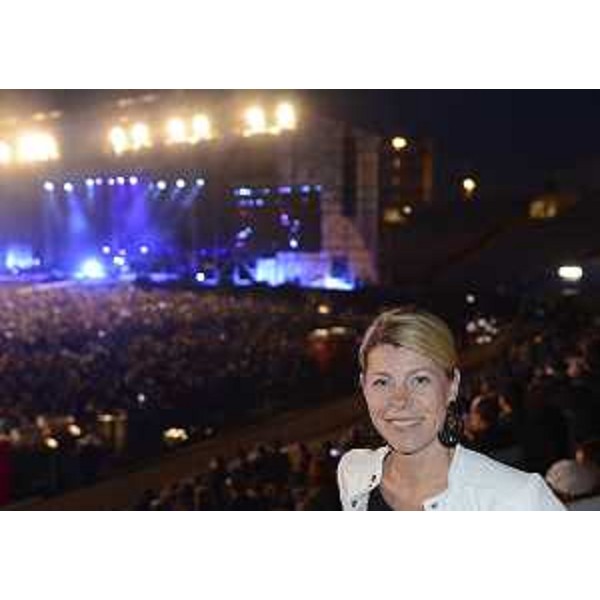 Federica Seganti (Assessore regionale Attività produttive) al concerto dei Metallica, allo Stadio Friuli. (Udine 13/05/12)