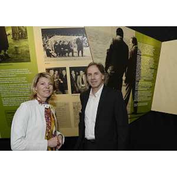 Federica Seganti (Assessore regionale Attività produttive) e Franco Baresi (Ex capitano Milan Calcio) all'anteprima della mostra "Nereo Rocco, la leggenda del Paròn". (Trieste 14/05/12)