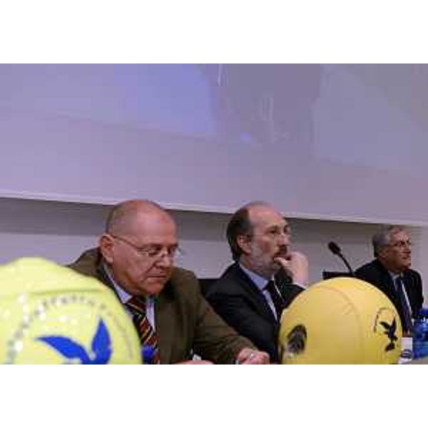 Riccardo Riccardi (Assessore regionale Infrastrutture, Mobilità, Pianificazione territoriale e Lavori pubblici) al 5° Meeting Motostaffetta del Friuli Venezia Giulia. (Udine 19/05/12)