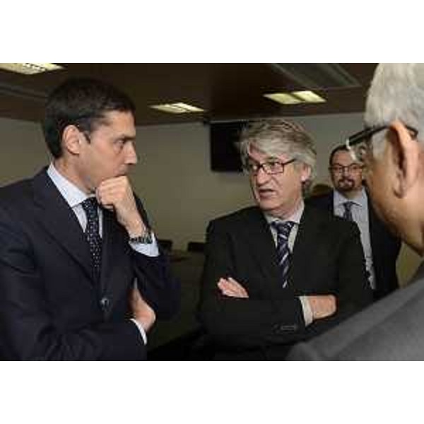Saverio Ruperto (Sottosegretario Interno) e Renzo Tondo (Presidente Friuli Venezia Giulia). (Udine 07/06/12)