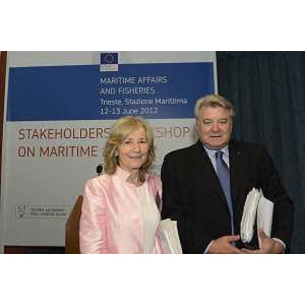 Elio De Anna (Assessore regionale Relazioni internazionali e comunitarie) e Marta Dassù (Sottosegretario Affari Esteri Italia). (Trieste, 13/06/2012) 
