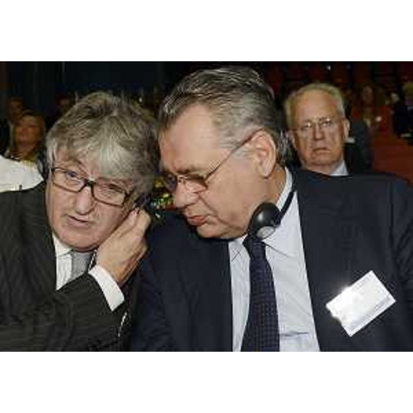 Renzo Tondo (Presidente Friuli Venezia Giulia) con Michele Iorio (Presidente Molise). (Trieste, 13/06/2012) 