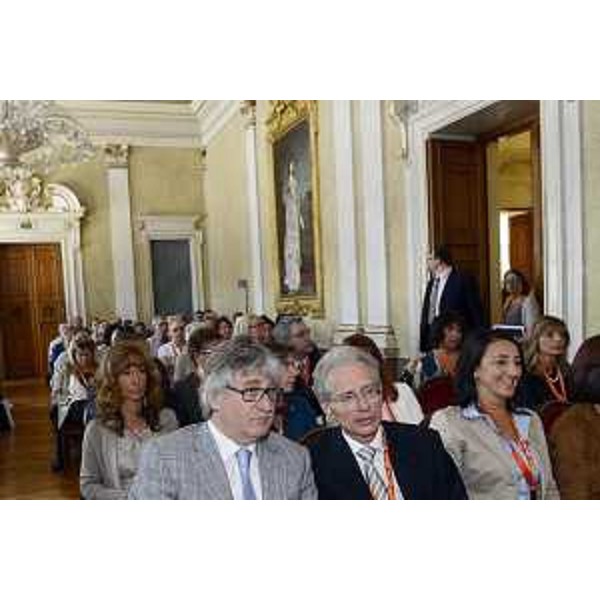Renzo Tondo (Presidente Friuli Venezia Giulia) insieme a Paolo Da Col (responsabile di Dreaming per conto dell’Azienda Sanitaria Triestina). (Trieste, 14/06/2012)