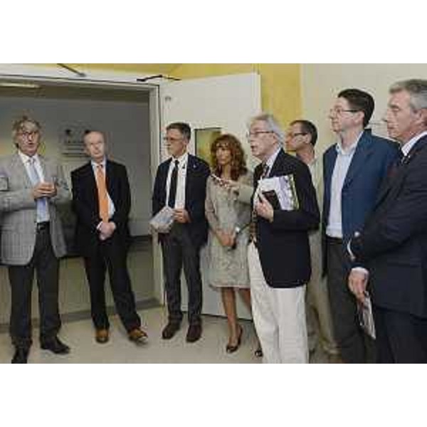 Renzo Tondo (Presidente Friuli Venezia Giulia) e Bruno Marini (Consigliere regionale) all'Ospedale Maggiore. (Trieste 14/06/12)