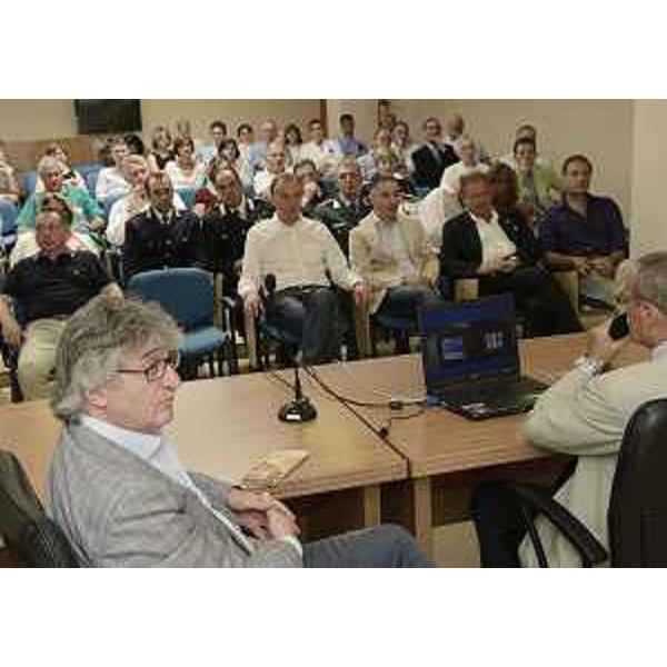 Renzo Tondo (Presidente Friuli Venezia Giulia) durante la presentazione della nuova TAC multistrato dell'Ospedale. (Palmanova 20/06/12)