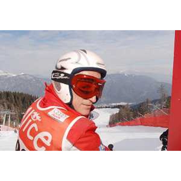 Riccardo Illy (Presidente Regione Friuli Venezia Giulia) ritratto in occasione della prova della pista della Coppa del Mondo di sci femminile. (Tarvisio 28/02/07)