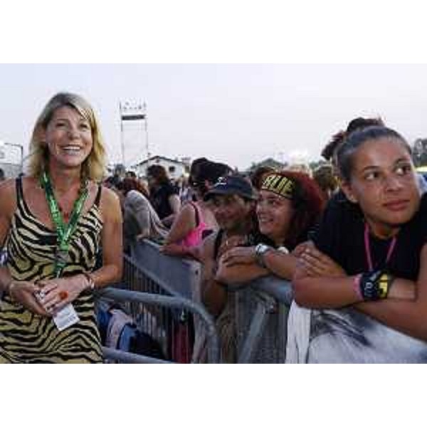 Federica Seganti (Assessore regionale Attività produttive) al concerto di Luciano Ligabue. (Cividale del Friuli 07/07/12)