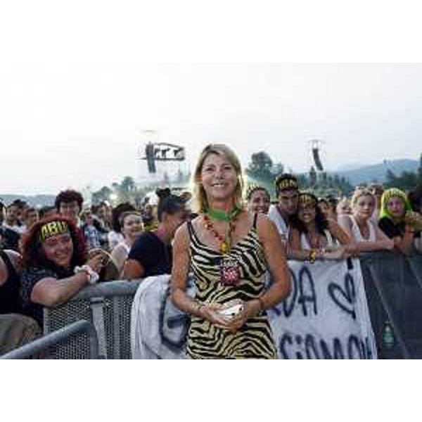 Federica Seganti (Assessore regionale Attività produttive) al concerto di Luciano Ligabue. (Cividale del Friuli 07/07/12)