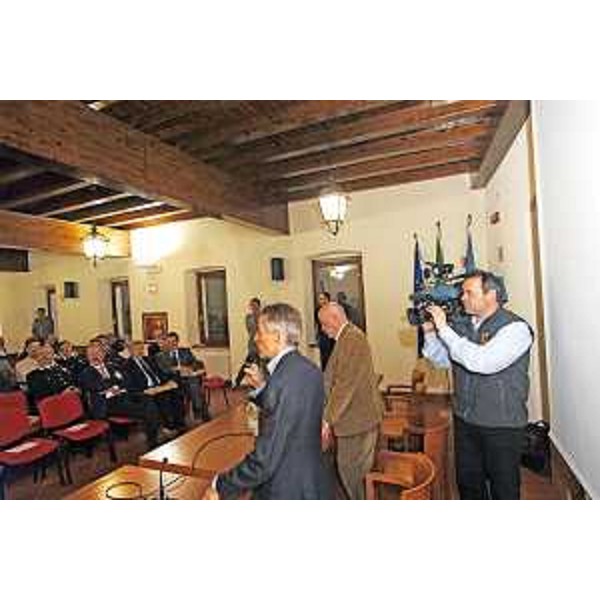 Riccardo Illy (Presidente Regione Friuli Venezia Giulia) interviene alla cerimonia di festeggiamento per il millenario della foresta di Tarvisio. (Tarvisio 28/02/07)