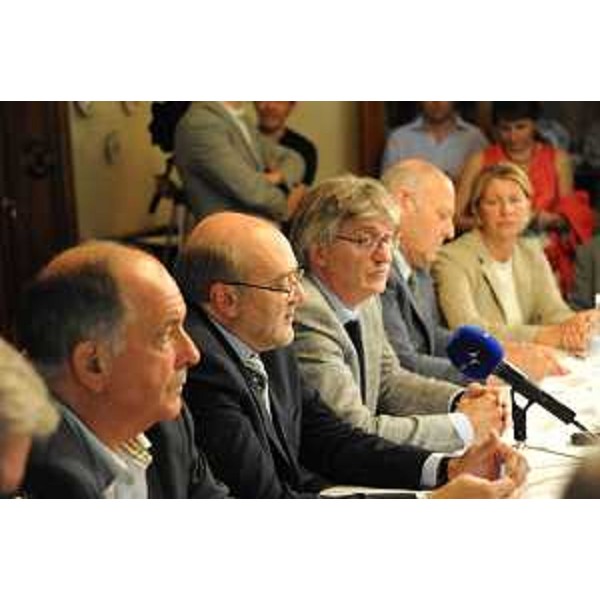 Renzo Tondo (Presidente Friuli Venezia Giulia) all'incontro con i presidenti della Regione autonoma Valle d'Aosta e delle Province autonome di Trento e Bolzano. [Avio (TN) 16/07/12]