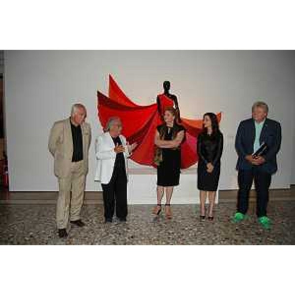 Elio De Anna (Assessore regionale Cultura) alla presentazione alla stampa della mostra "Teatro alla Moda, costumi di scena", a Villa Manin. (Passariano 19/07/12)