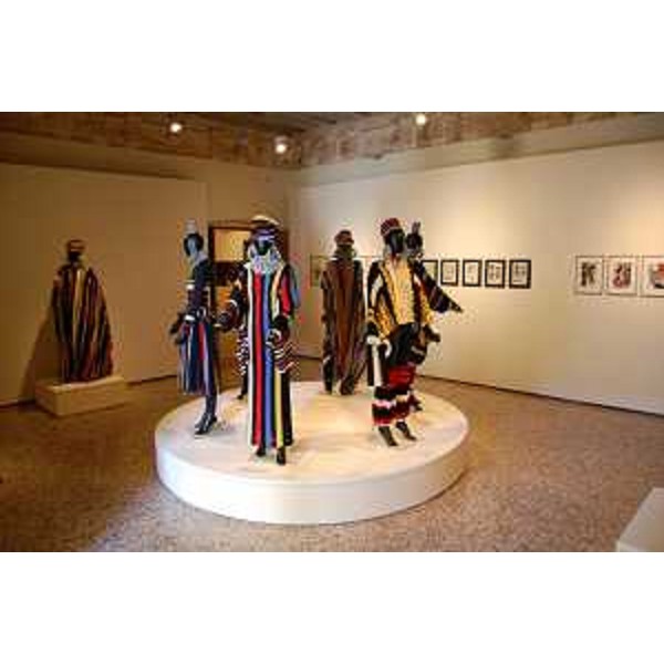 Abiti esposti alla mostra "Teatro alla Moda, costumi di scena", a Villa Manin. (Passariano 19/07/12)