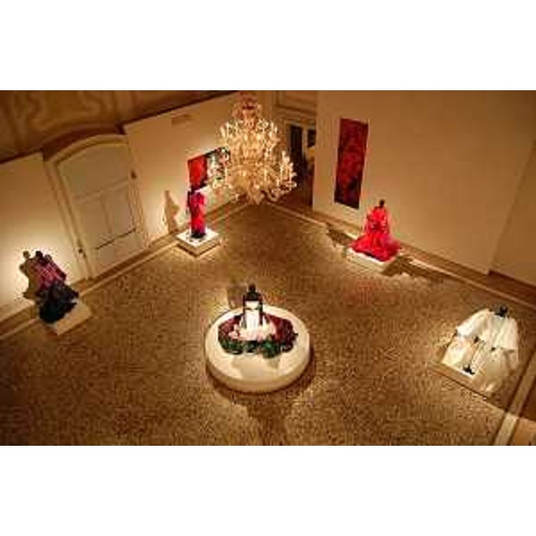Abiti esposti alla mostra "Teatro alla Moda, costumi di scena", a Villa Manin. (Passariano 19/07/12)